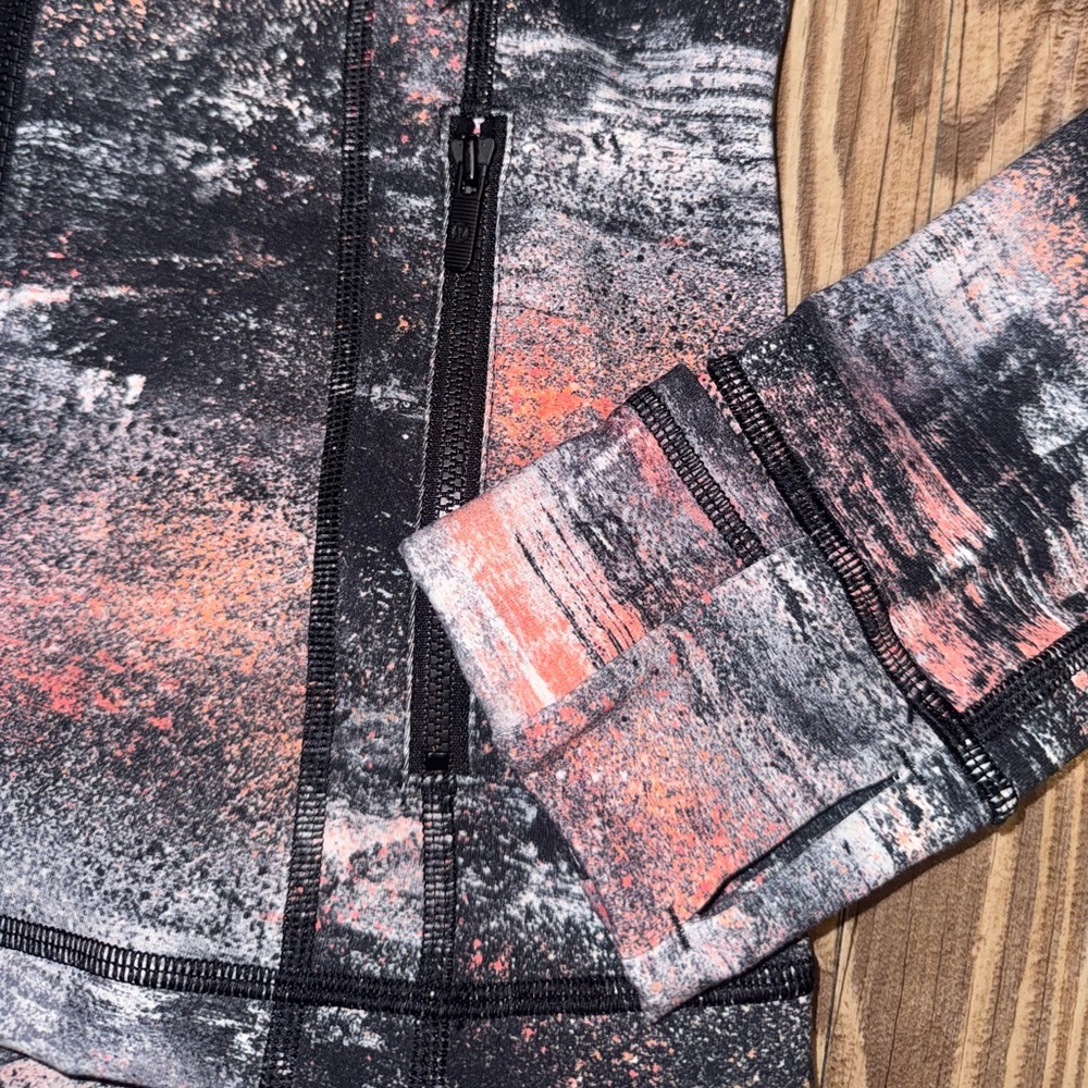 Lululemon Define Jacket Luon Azurite Poppy Coral Multi - Size 6 NWOT - Picture 3 of 12